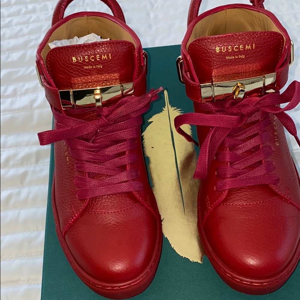 buscemi 100mm red sneakers - Picture 3 of 5